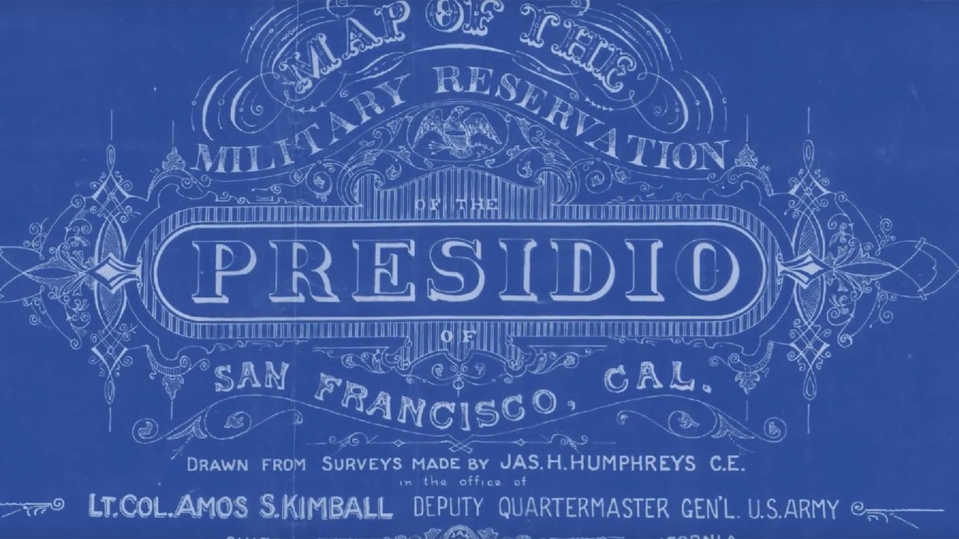 Presidio Of San Francisco Historic Map