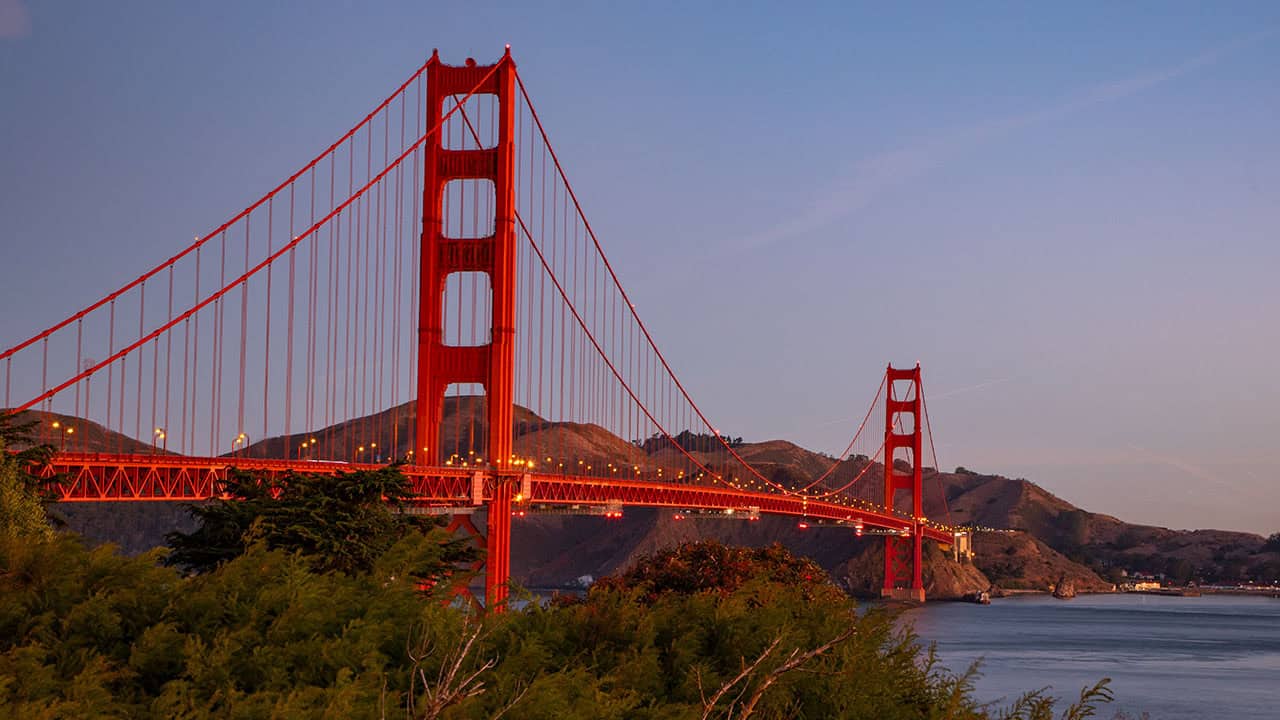 Golden Gate Bridge in the Autumn