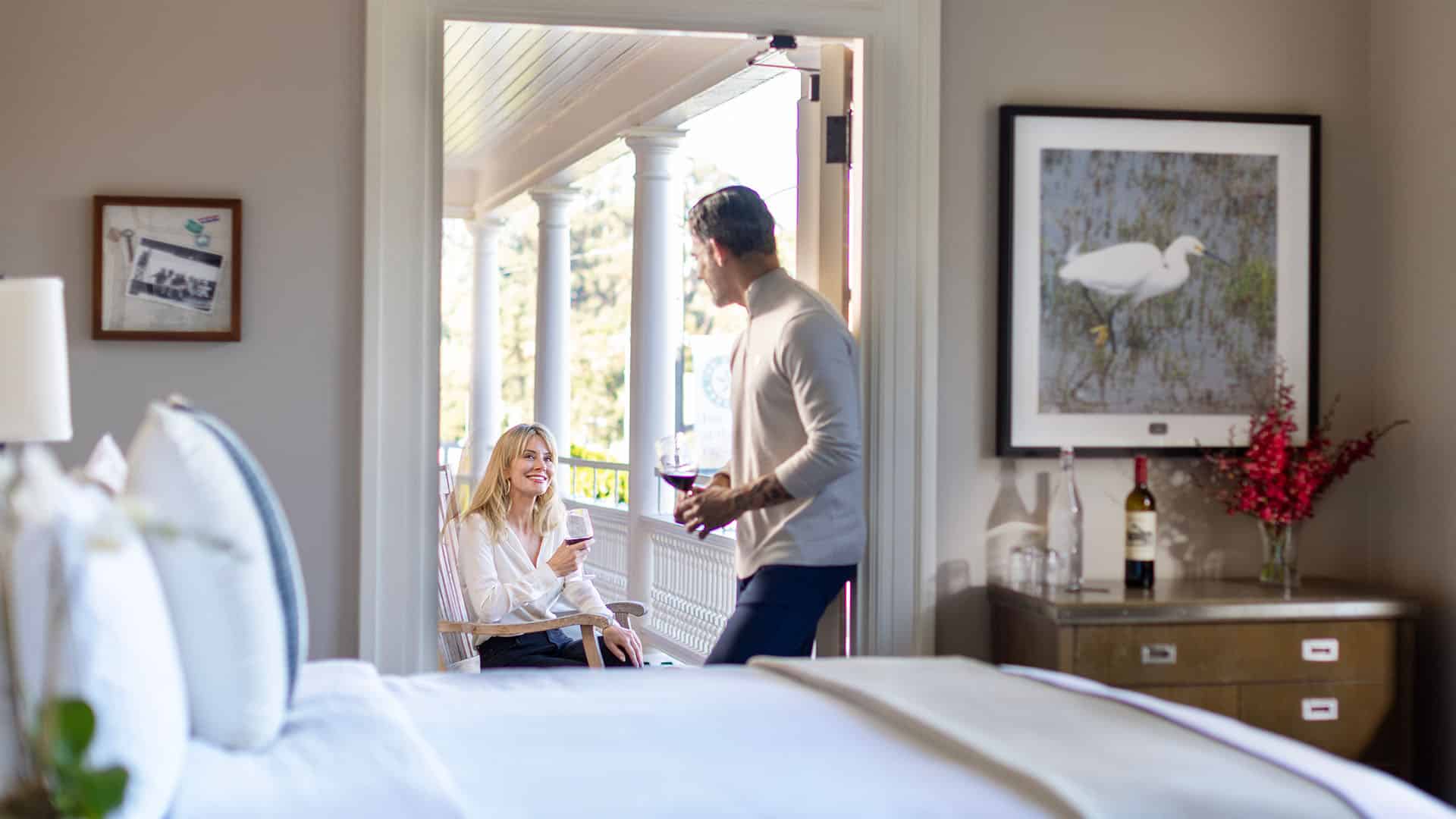 A Couple Enjoys A Romantic Stay at Inn at the Presidio