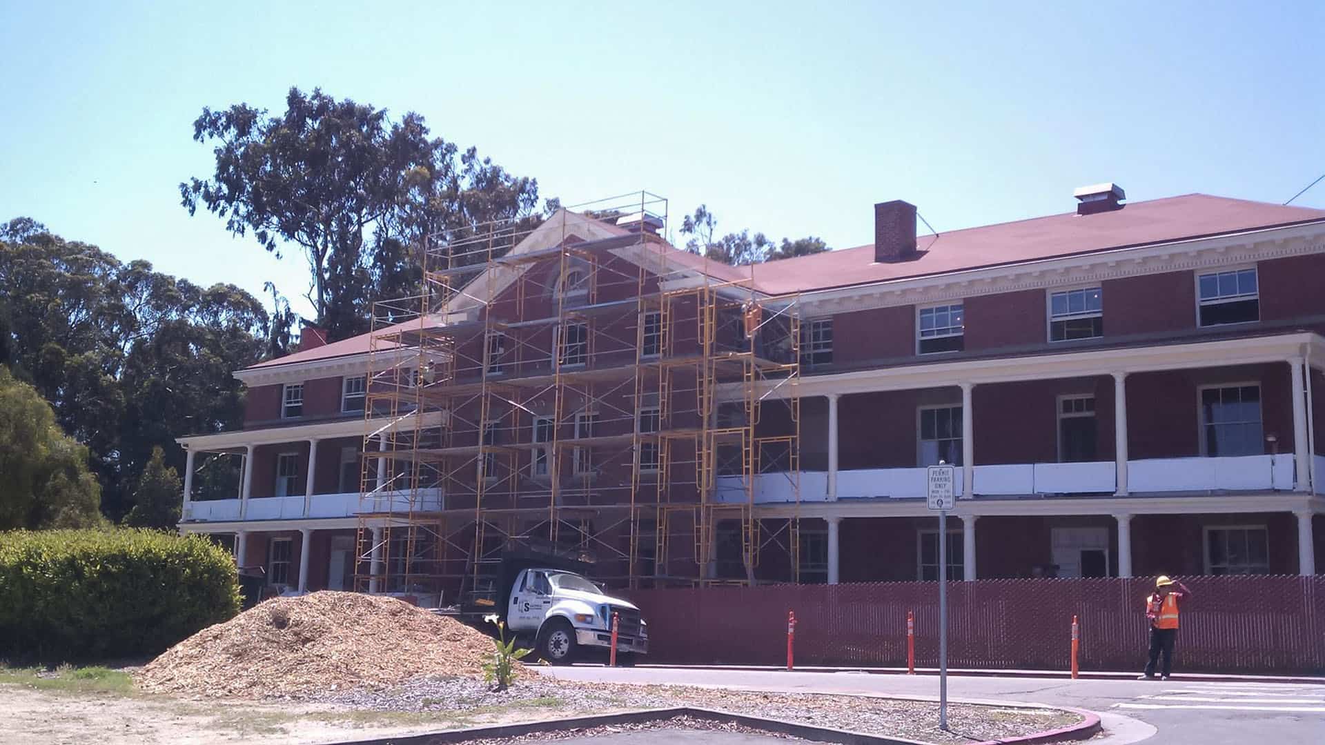 Historic Pershing Hall Under Construction