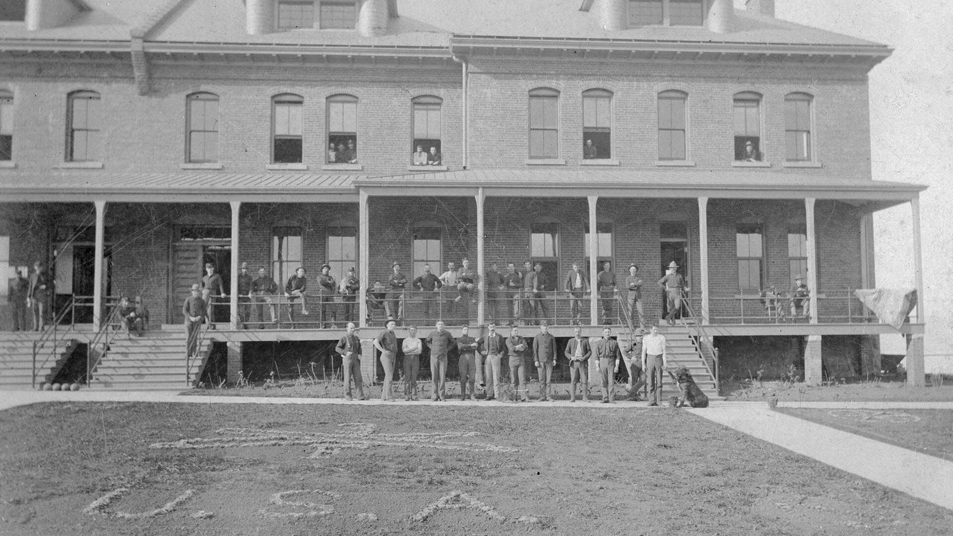 Montgomery Street Barracks and Military - November 30, 1897 - Golden Gate NRA, Park Archives