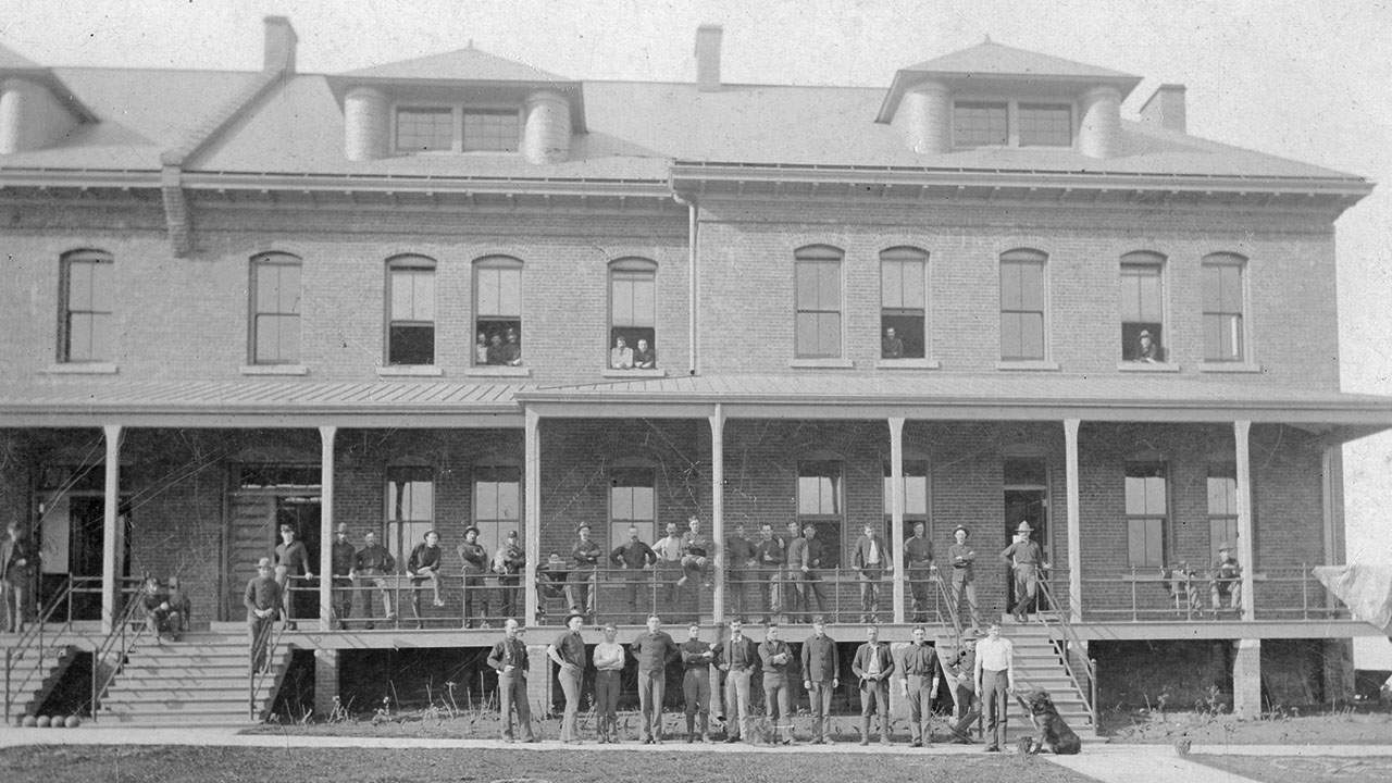 Historic Montgomery Street Barracks and Military - November 30, 1897 - Golden Gate NRA, Park Archives